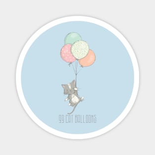 99 Cat Balloons Magnet